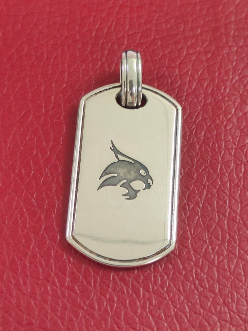 James Avery Texas Tech University Classic Tag Pendant with box